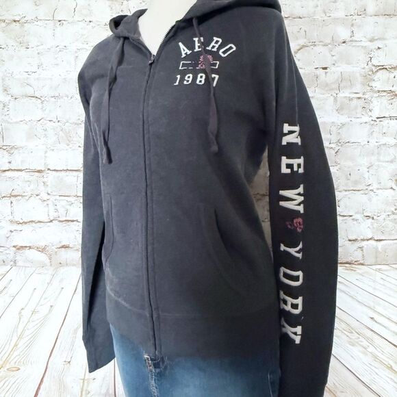 Aeropostale New York zip up hoodie jacket - Picture 1 of 6
